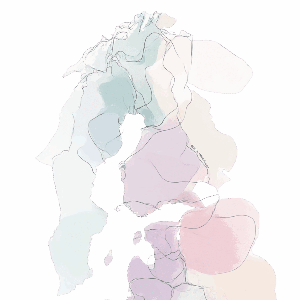 Pohjoismaiden kartta, keskiössä Suomi, kuvituskuva