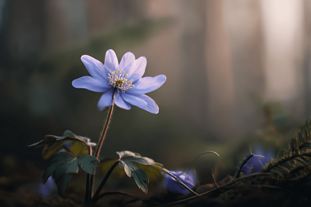 Sinivuokko kuvaa resilienssiä